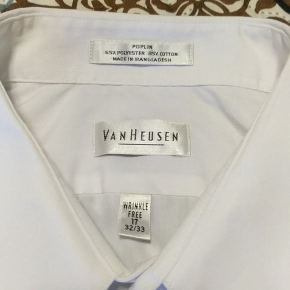 Van Heusen Mens L/S shirts BUNDLE, Size 17, 32/33 - Picture 3 of 5